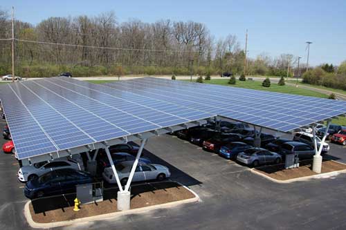 Carbon Steel Solar Carport Mounting System 