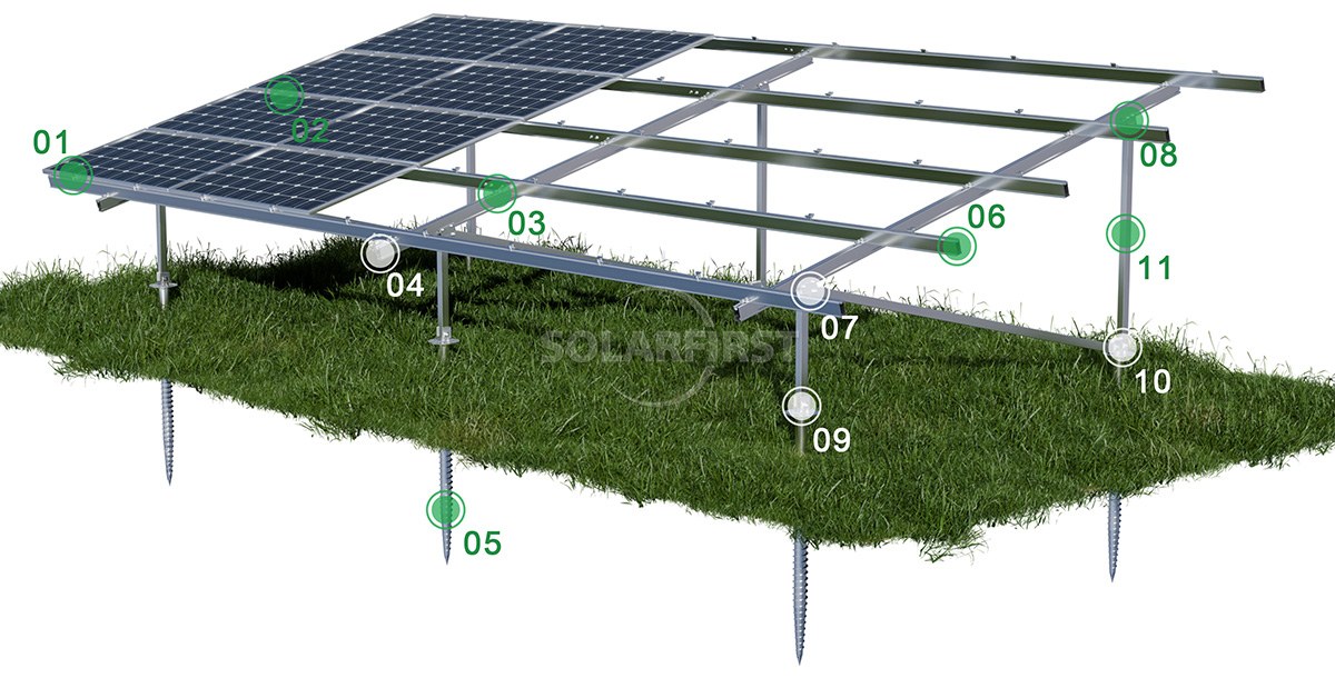 #Screw Pile Foundation Photovoltaic Support Structure