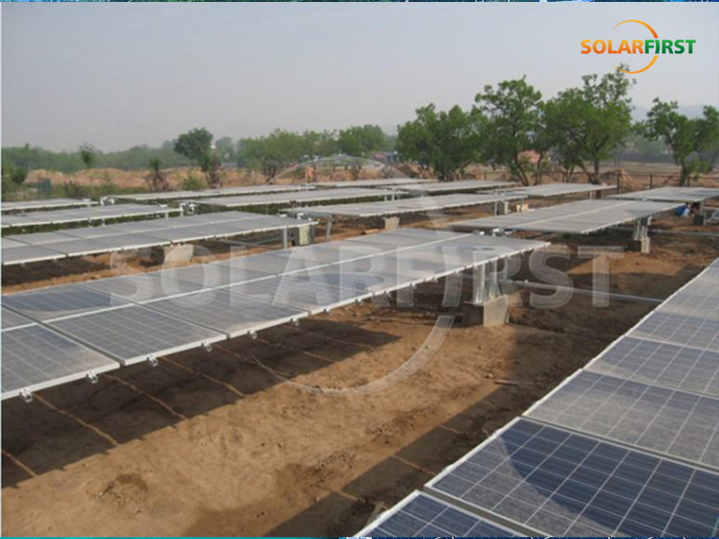 Solución de seguimiento plano de un solo eje de 600 kWp en China