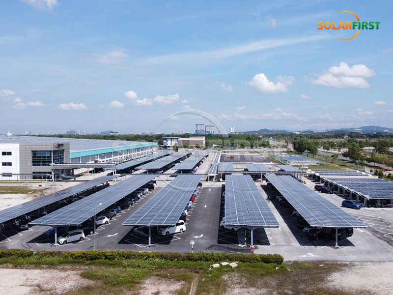 Solución de aparcamiento solar fotovoltaico integrado en edificios (BIPV) de 1,6 MWp en Malasia