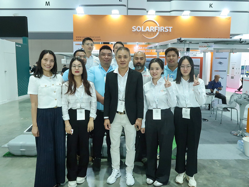 Solar First Group presenta sus innovaciones en la Exposición de Energías Renovables de Tailandia.