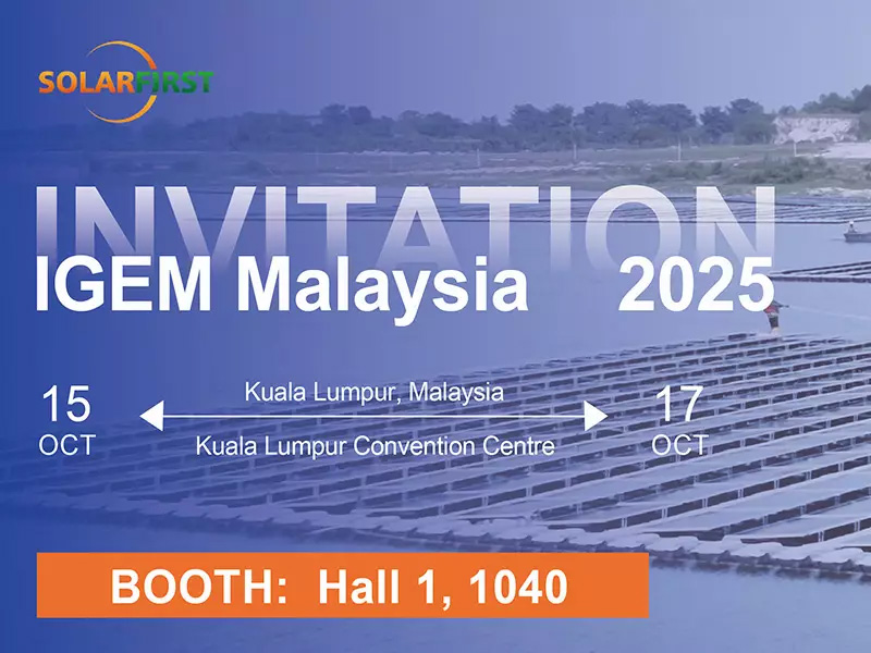 Solar First Energy te invita a IGEM 2025 Malasia: explorando un futuro verde.