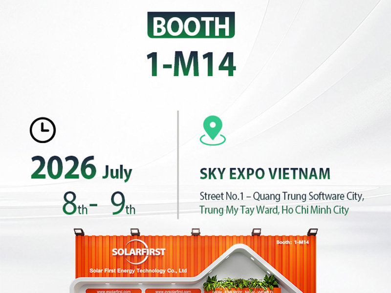Encuéntrate con nosotros en Ho Chi Minh: Solar First Group te invita a asistir a Solar & Storage Live Vietnam 2026.