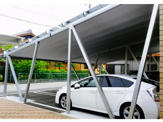 Solar carport PV mounting structure for car parking