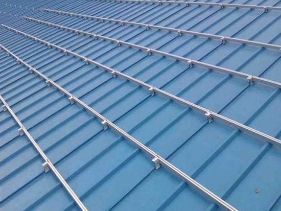 techo de metal sistema de montaje solar soporte de montaje solar