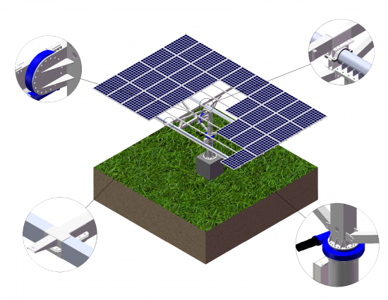 Sistemas de seguimiento solar de la serie DUO