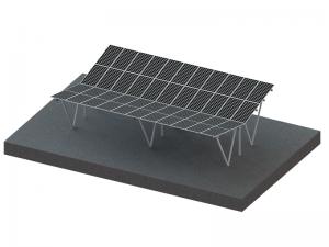 Montaje de cochera de aluminio solar