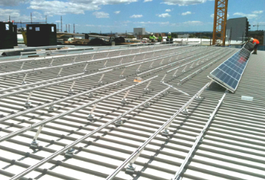 Proyectos solares de techo de metal de 522kw en india