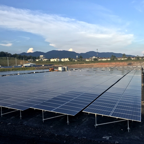 Proyecto de suelo solar de 60.4mw ubicado en Malasia en 2017