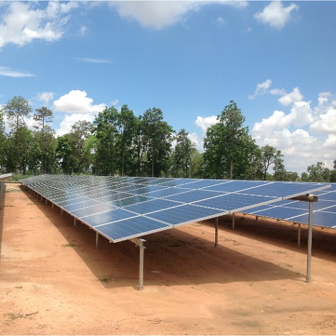 Estación de energía solar de 4.3mw ubicada en Tailandia 2017